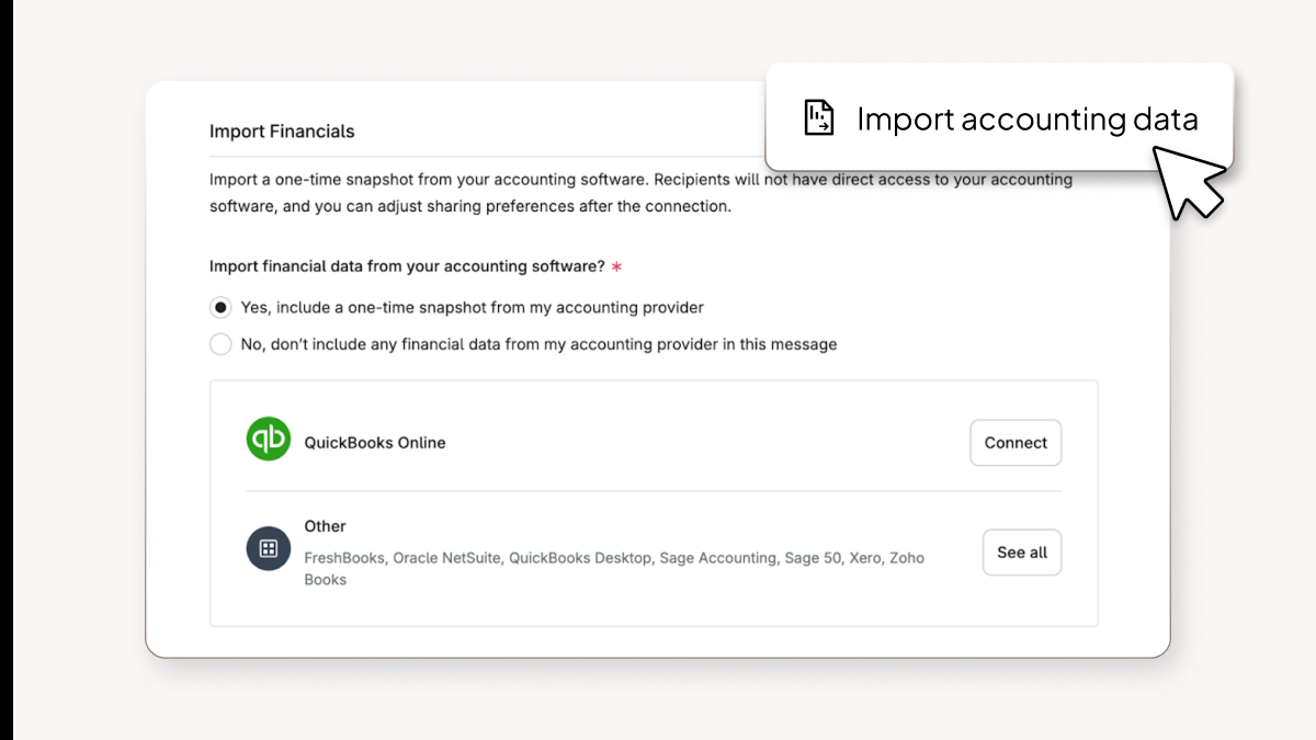 Share financial updates with just a few clicks (in-blog image)