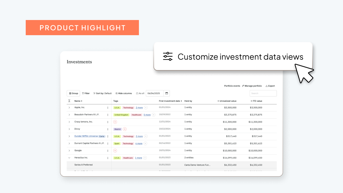 Get a unified portfolio view with the Investments Dashboard