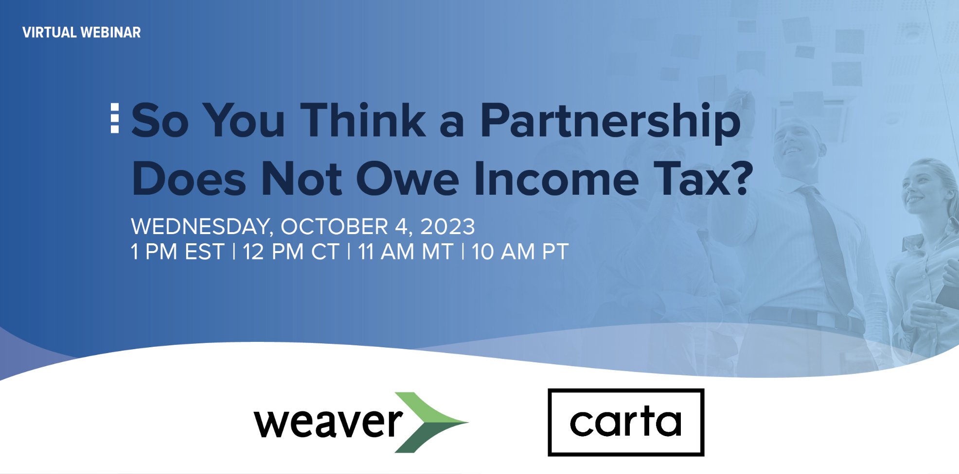 Carta-Weaver event poster