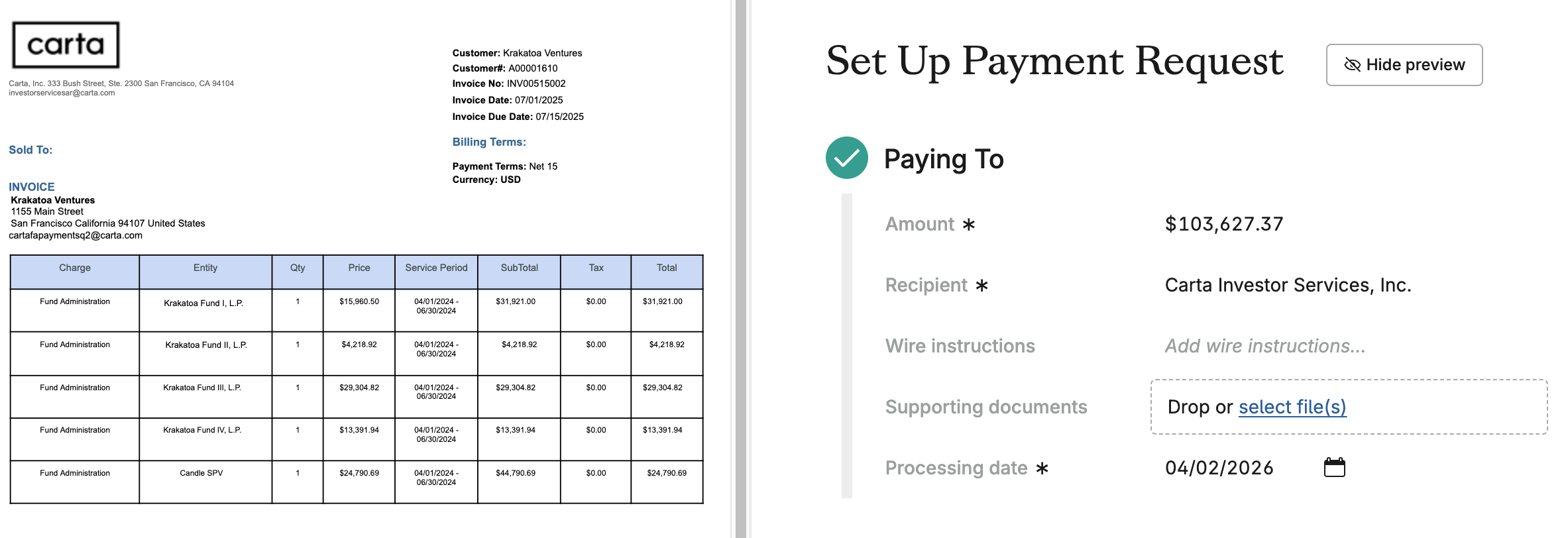 New Expense Allocation Experience