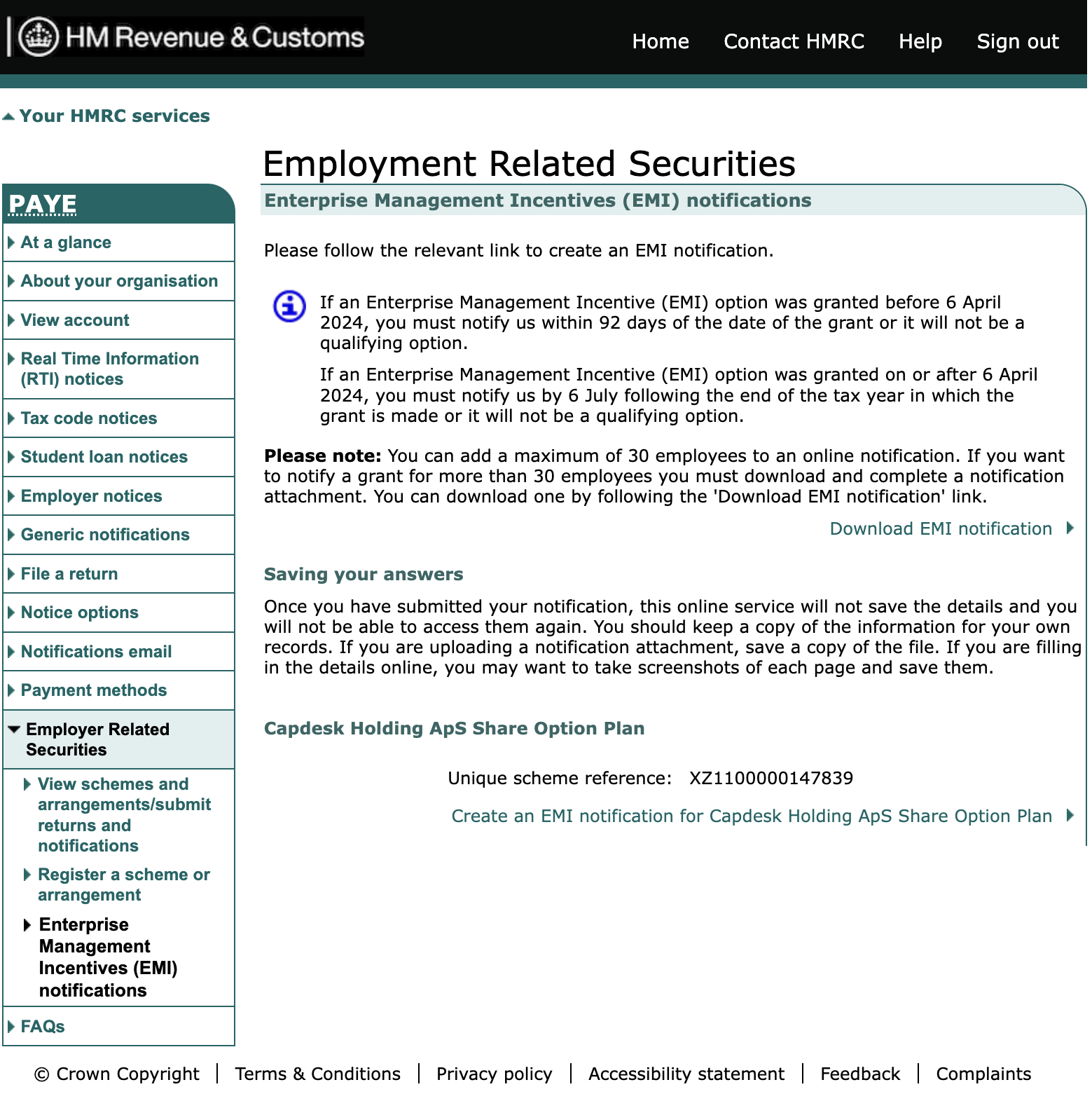 EMI-notification-screenshot-1