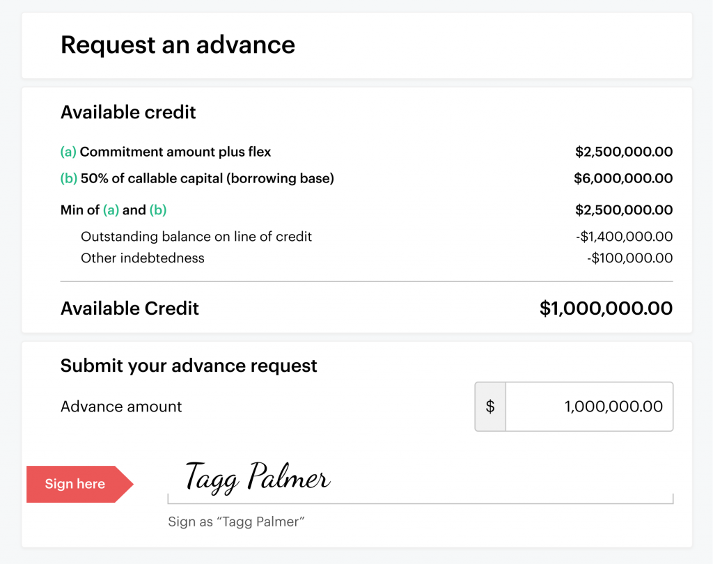 Get a capital call line of credit in one day
