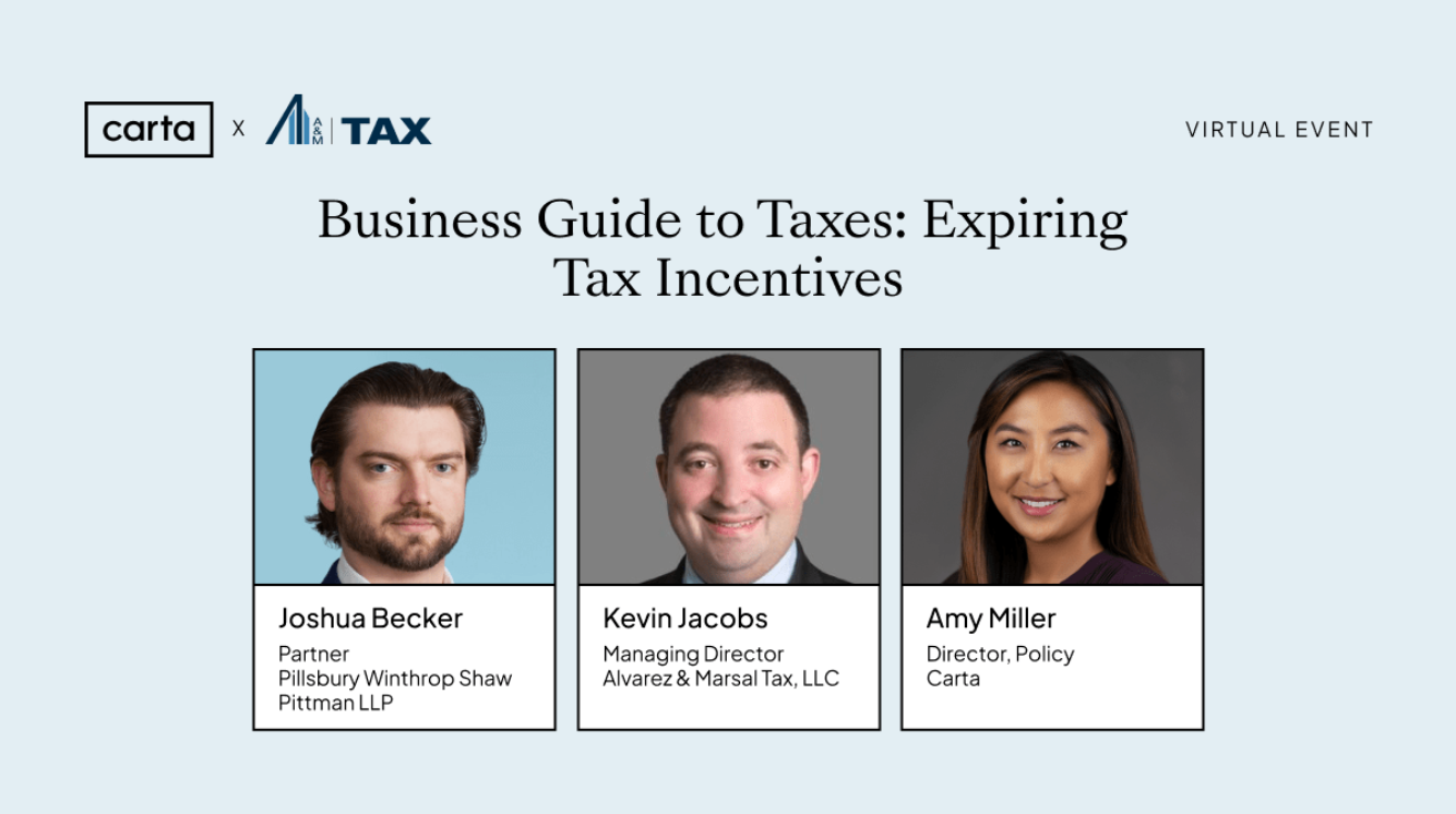 Carta tax webinar